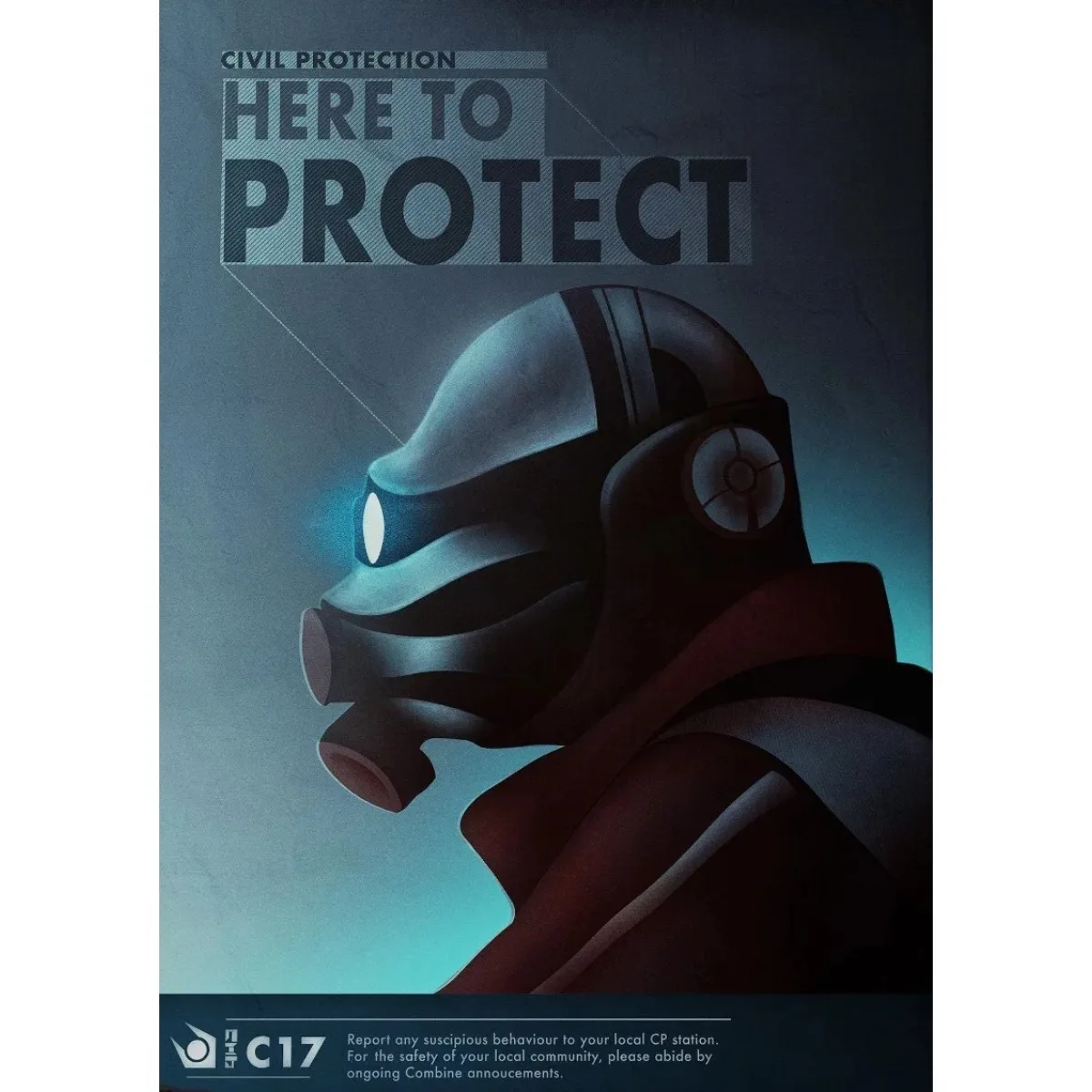 Half Life 2 - plakat z kultowej gry Wzór 8