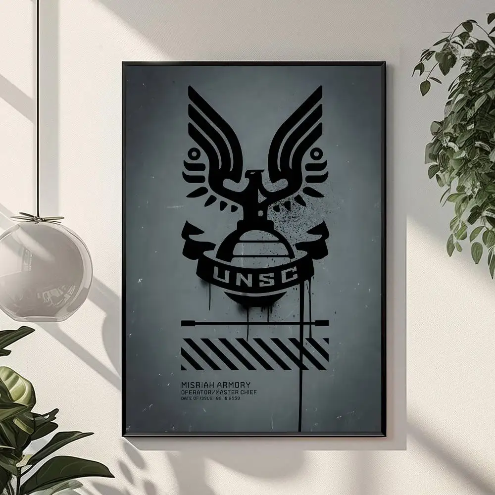 Plakat Halo Reach - gra wideo Brązowy