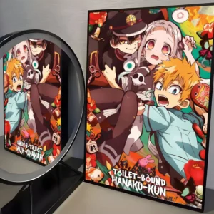Plakat Hanako-kun - anime do pokoju Czarny3