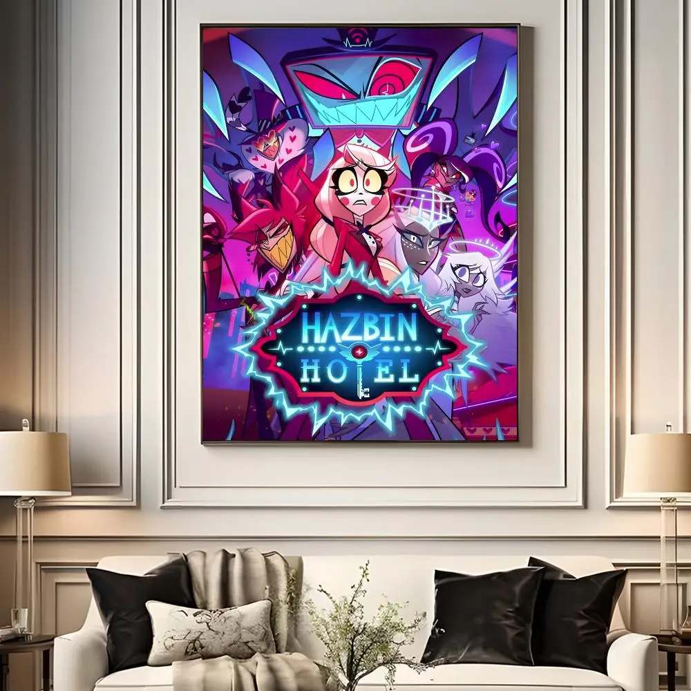 Plakat Hazbin Hotel z serialu animowanego Czarny1