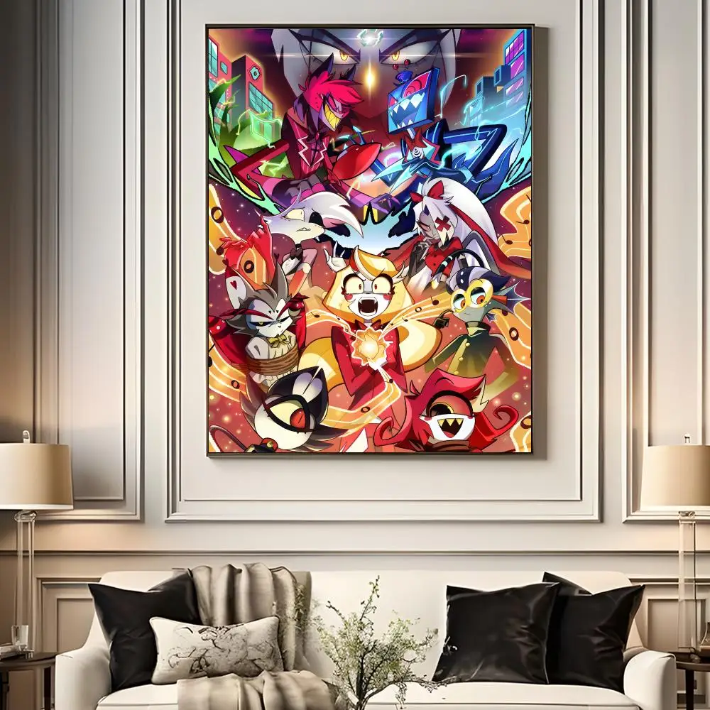 Plakat Hazbin Hotel z serialu animowanego Czarny12