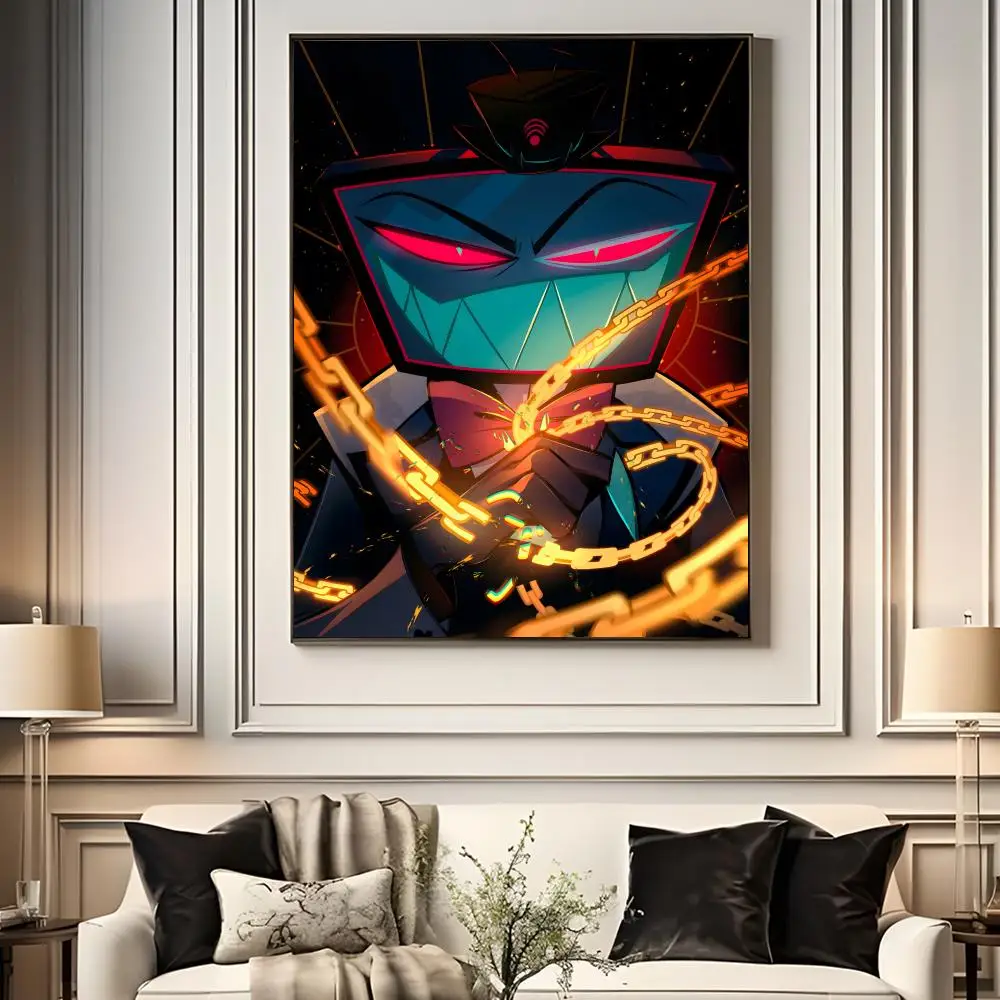 Plakat Hazbin Hotel z serialu animowanego Czarny3