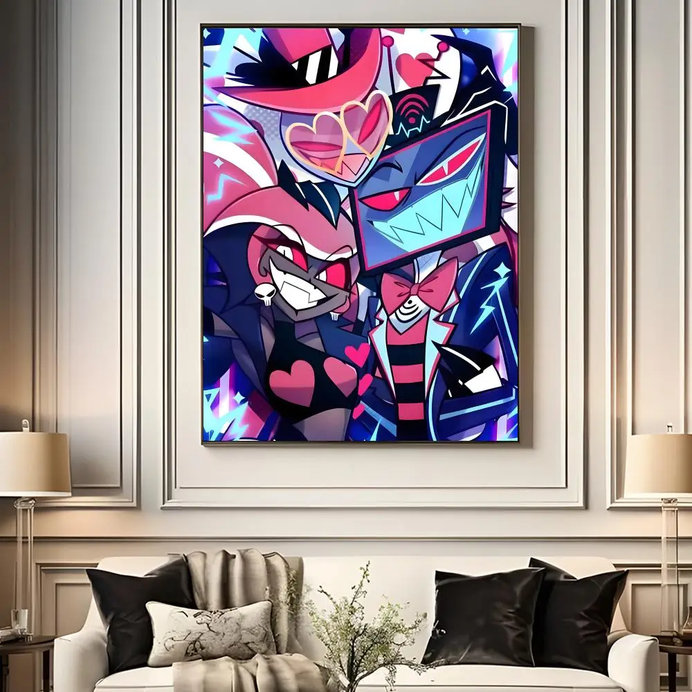 Plakat Hazbin Hotel z serialu animowanego Czarny4