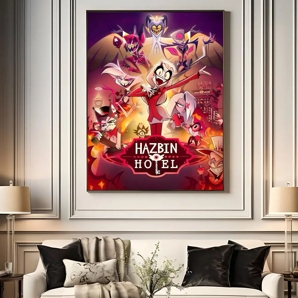 Plakat Hazbin Hotel z serialu animowanego Czarny5