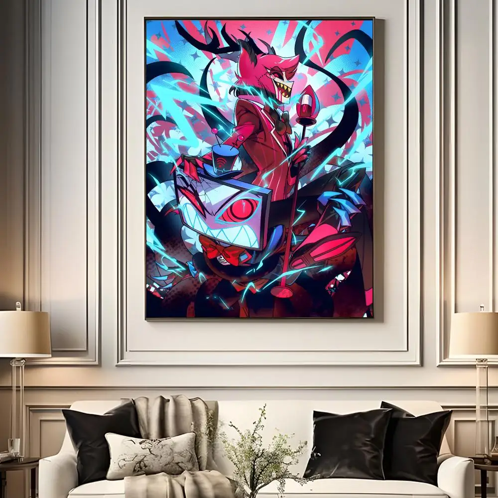Plakat Hazbin Hotel z serialu animowanego Czarny7