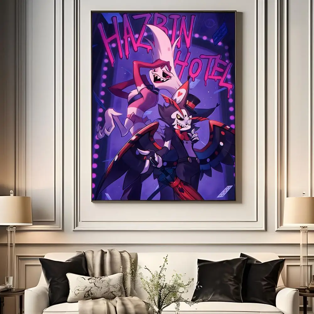 Plakat Hazbin Hotel z serialu animowanego Czarny9