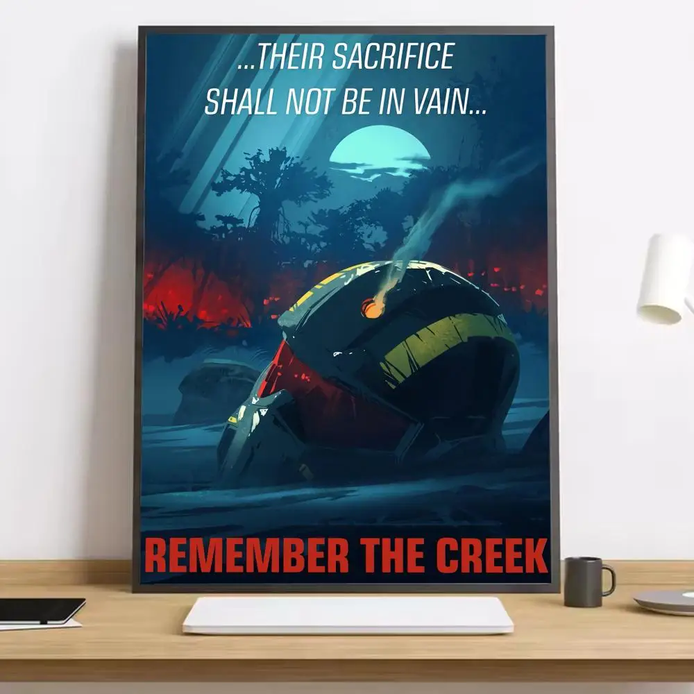 Plakat Helldivers II – grafika gamingowa Czarny8