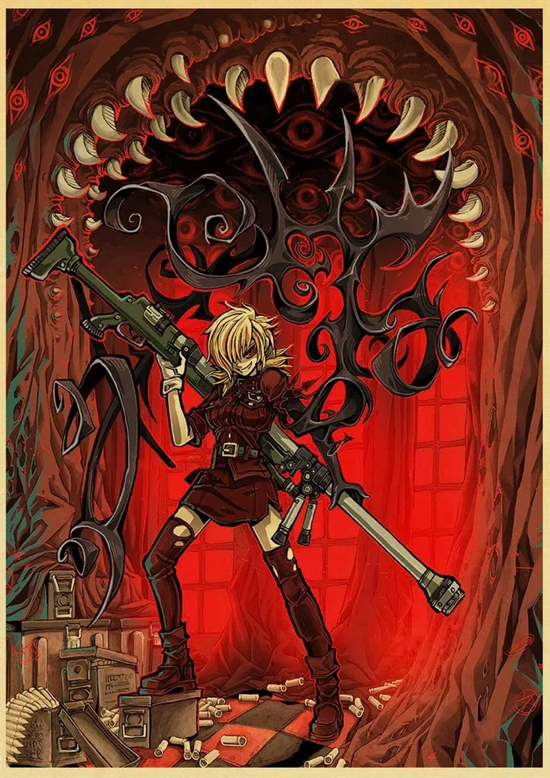 Plakat Hellsing Ultimate – anime na płótnie Wzór 11