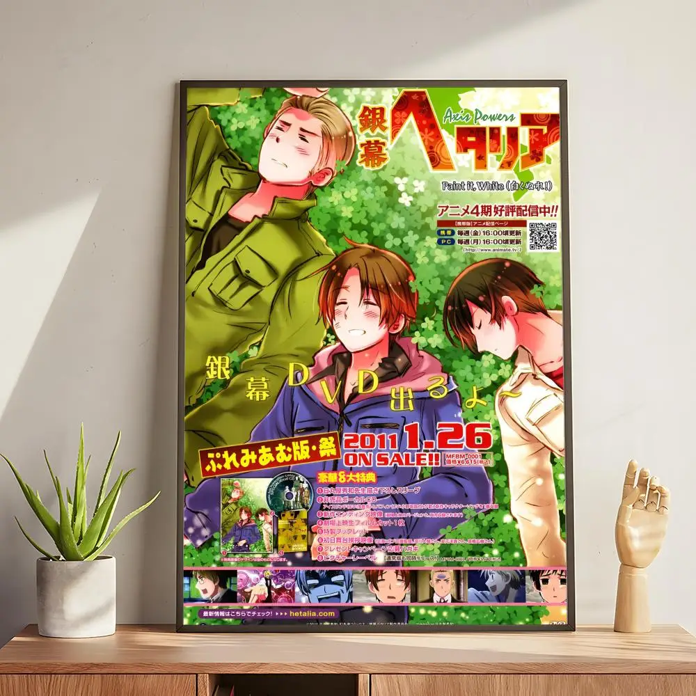 Plakat Hetalia - anime Czarny3