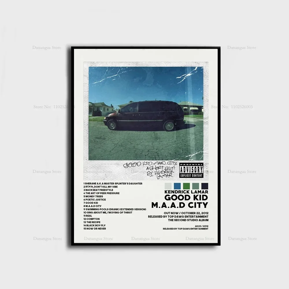 Plakat hip hop album muzyczny Jasnozielony