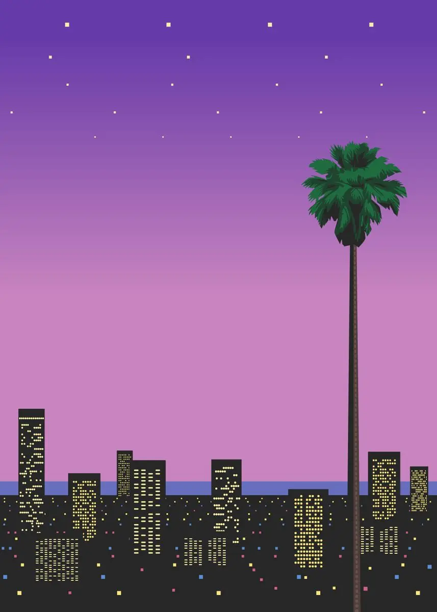 Plakat Hiroshi Nagai – retro japoński zachód słońca Wzór 12