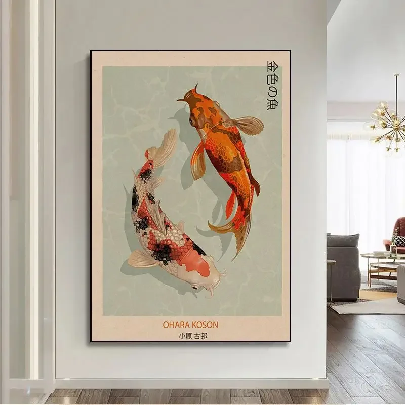 Japońskie grafiki Hokusai i Ohara Koson Biały