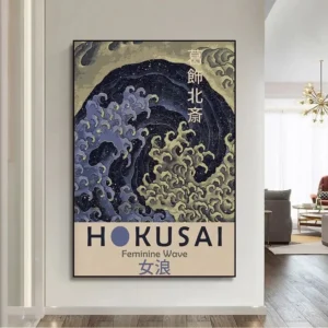 Japońskie grafiki Hokusai i Ohara Koson Burgundia