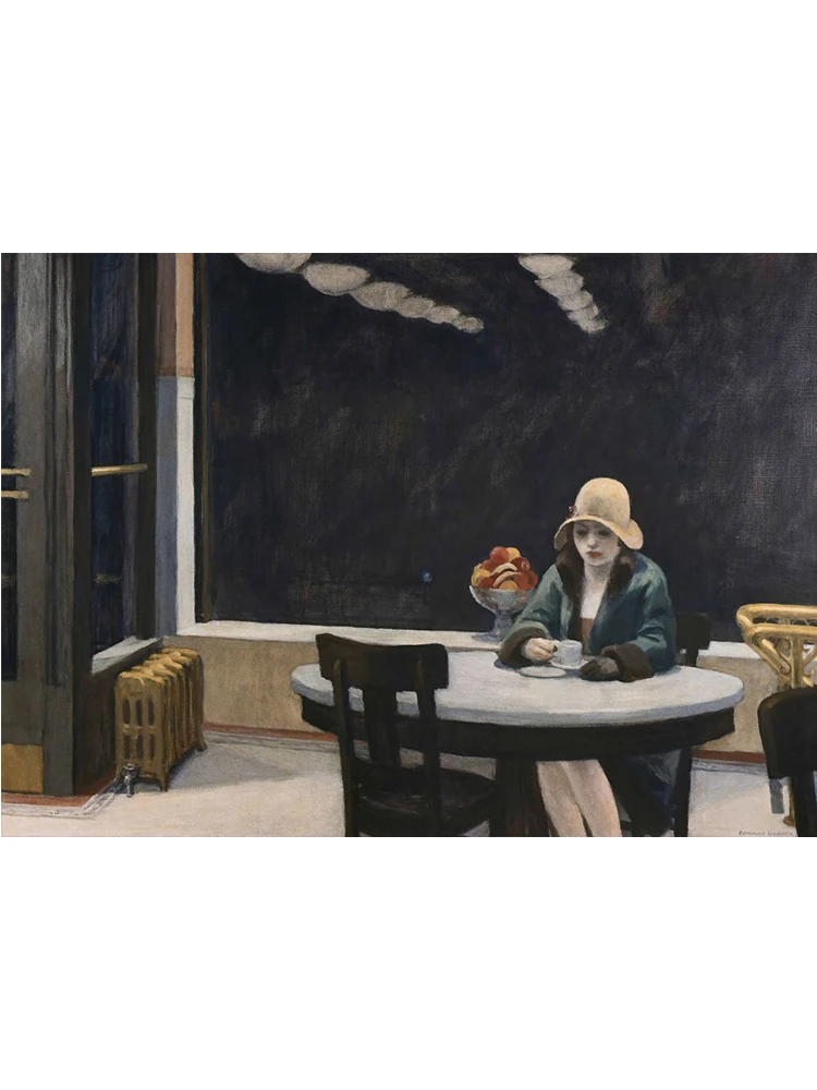 Plakat Nighthawks Edwarda Hoppera Wzór 2