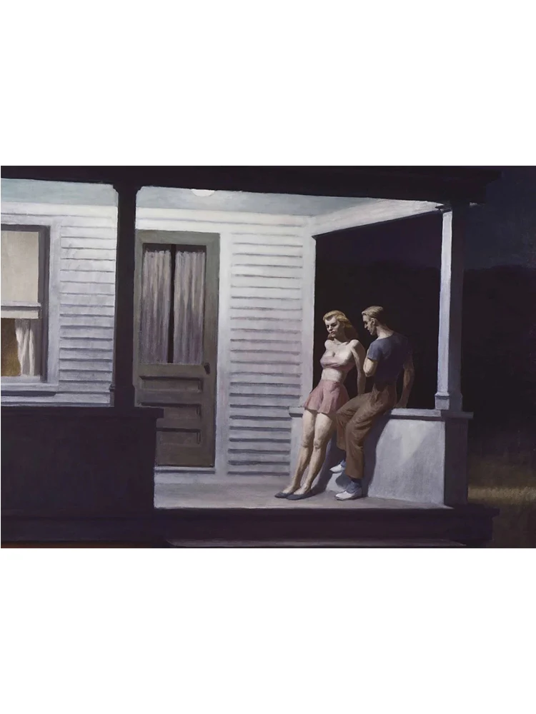 Plakat Nighthawks Edwarda Hoppera Wzór 6