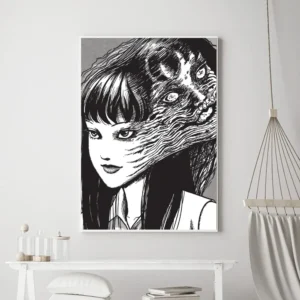 Plakat horror anime Junji Ito Wzór 1
