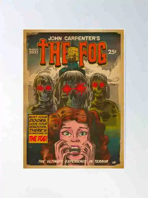 Plakaty z klasycznych horrorów - komiksowa kolekcja retro Wzór 5