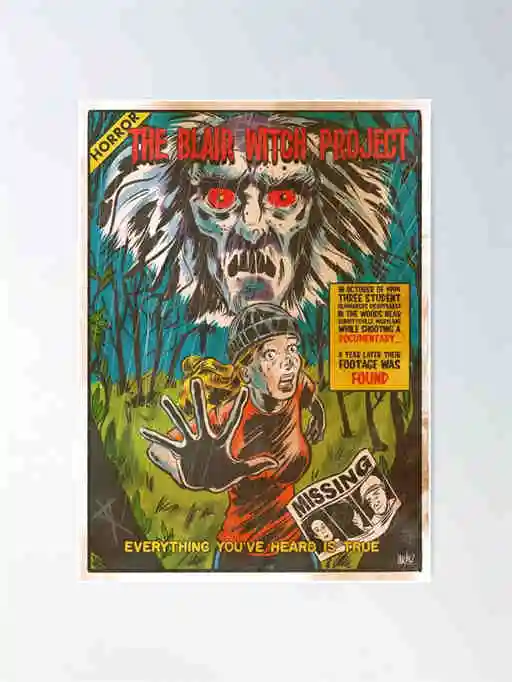 Plakaty z klasycznych horrorów - komiksowa kolekcja retro Wzór 7