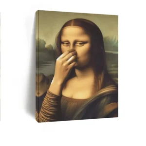 Plakat humorystyczny na płótnie Biały