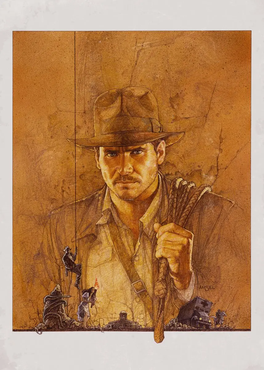 Plakat Indiana Jones - klasyka kina przygodowego Wzór 1