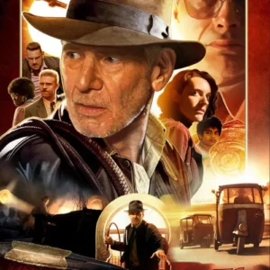 Indiana Jones - plakat filmowy retro Wzór 1