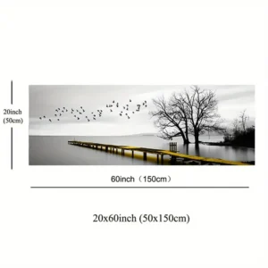 Industrialny most - panoramiczny pejzaż Biały