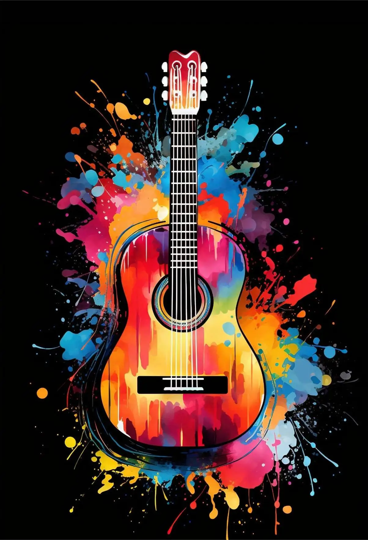 Klasyczne instrumenty muzyczne – plakat na płótnie Wzór 11