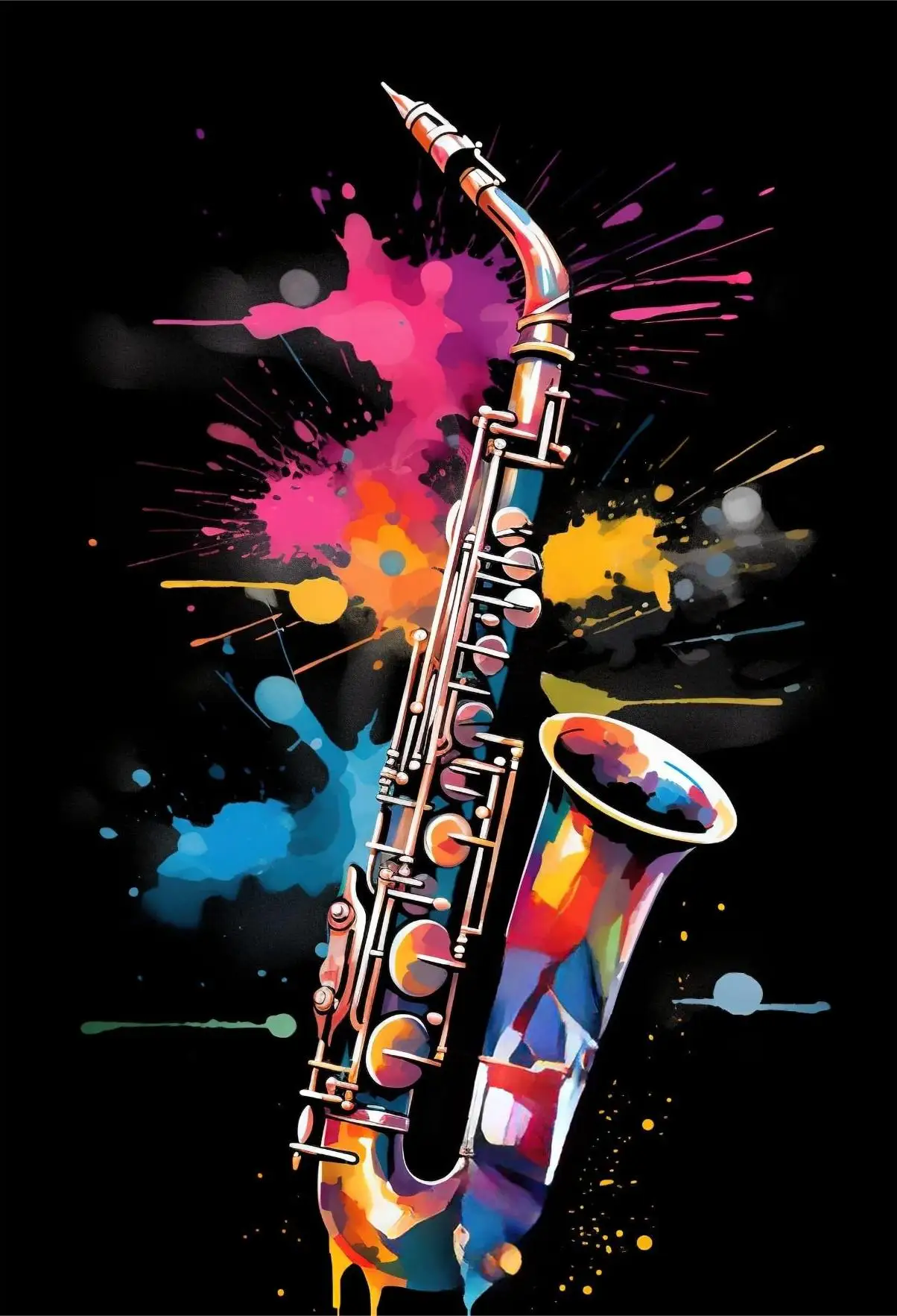 Klasyczne instrumenty muzyczne – plakat na płótnie Wzór 2