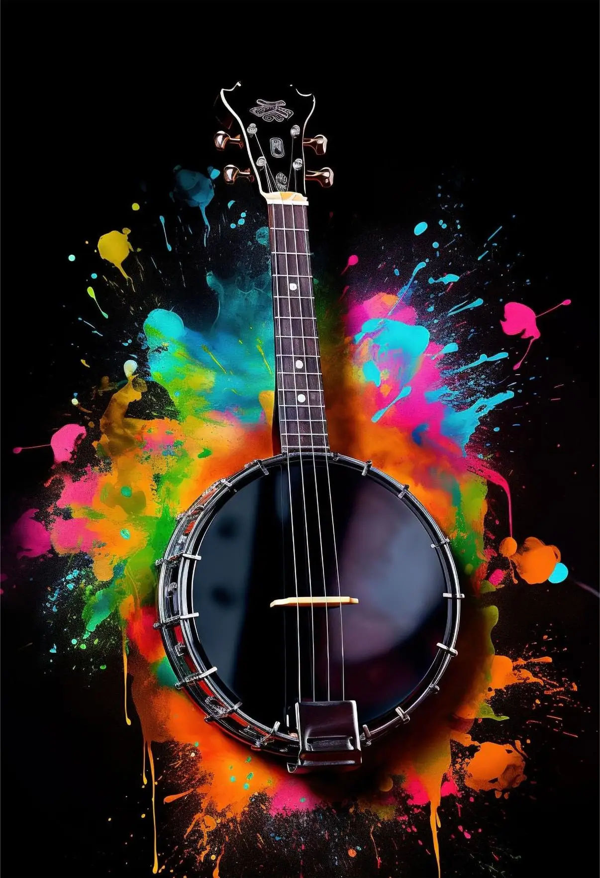 Klasyczne instrumenty muzyczne – plakat na płótnie Wzór 8