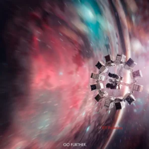 Plakat Interstellar - kosmos i planety Wzór 1