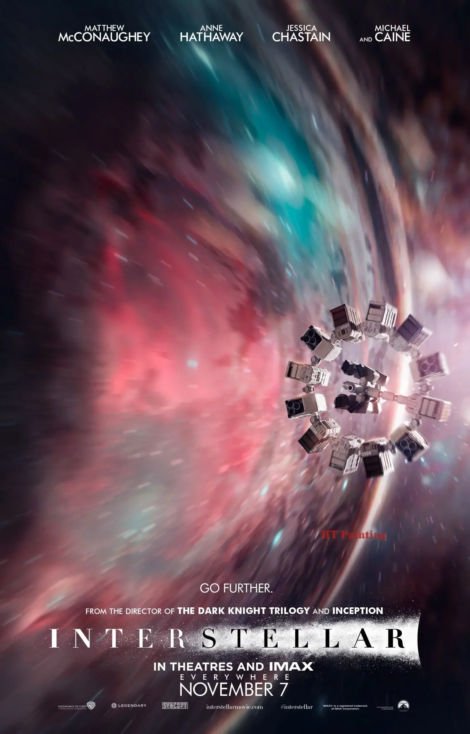 Plakat Interstellar - kosmos i planety Wzór 1