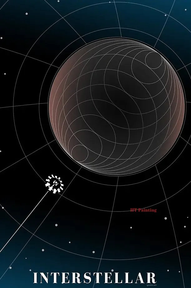 Plakat Interstellar – kosmos i planety Wzór 11