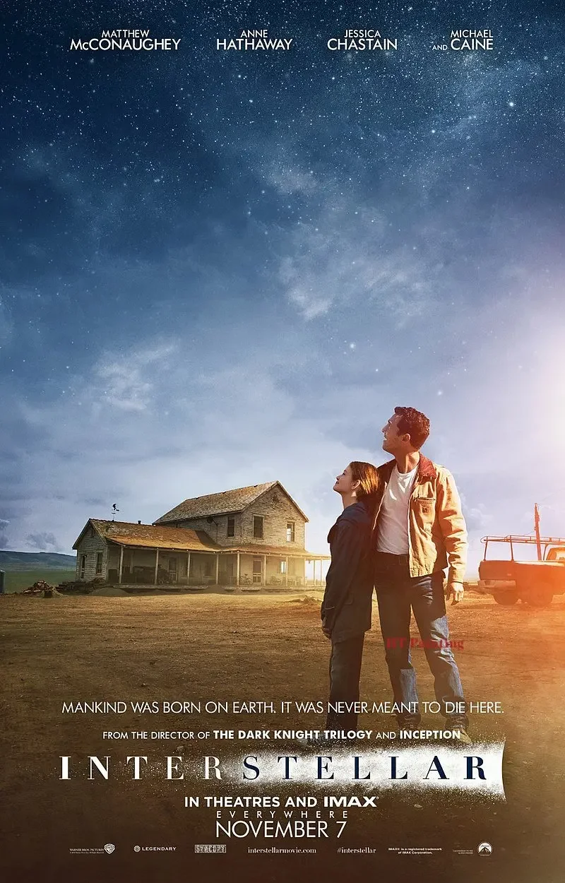 Plakat Interstellar - kosmos i planety Wzór 2