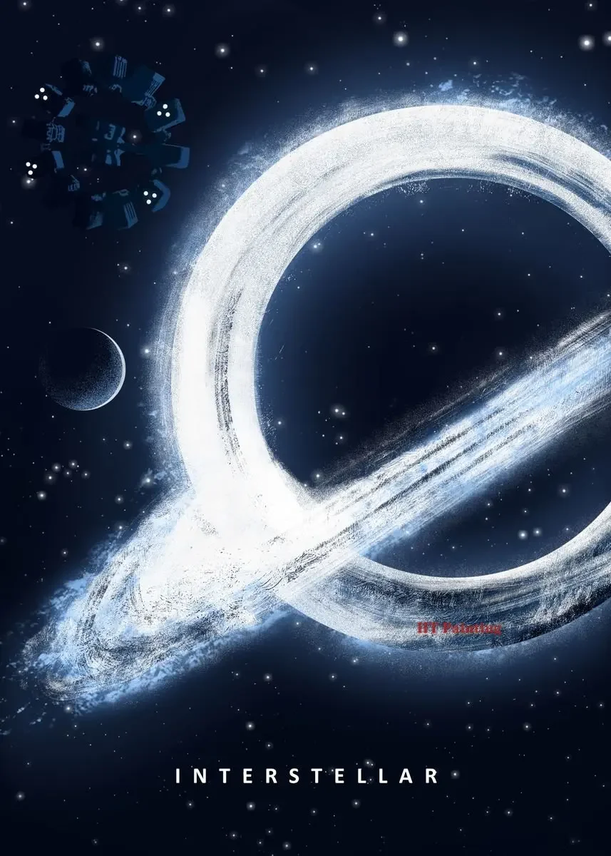 Plakat Interstellar - kosmos i planety Wzór 7