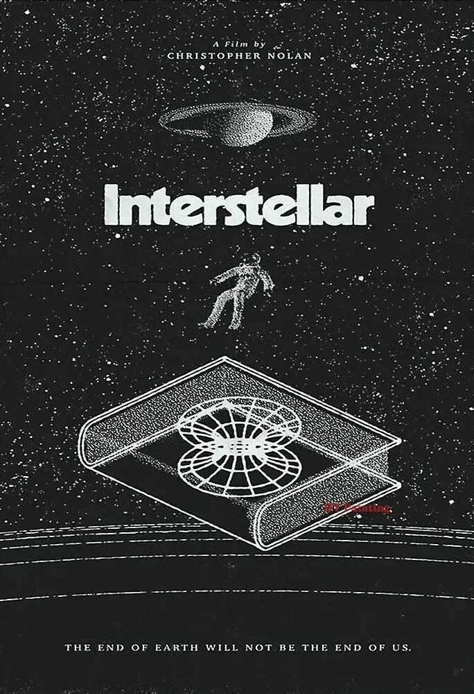 Plakat Interstellar – kosmos i planety Wzór 9