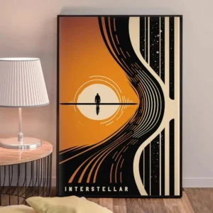 Interstellar - plakat filmowy sci-fi Zielony
