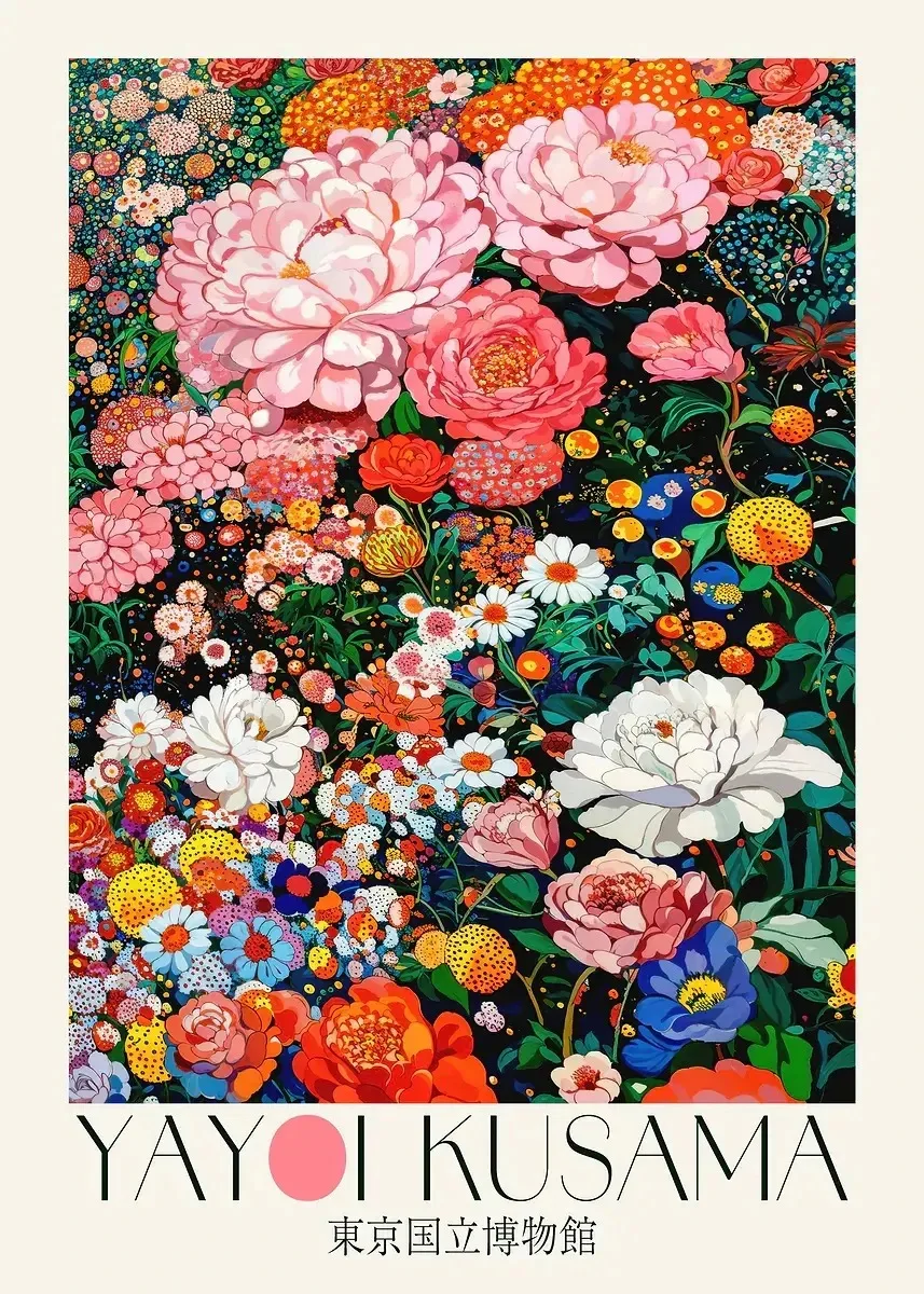 Plakat japoński botaniczny w stylu Japandi Jasnozielony
