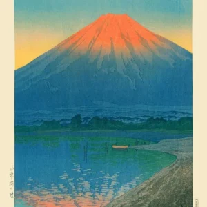 Plakat Japoński Hasui Kawase - Droga wśród Drzew Czekolada