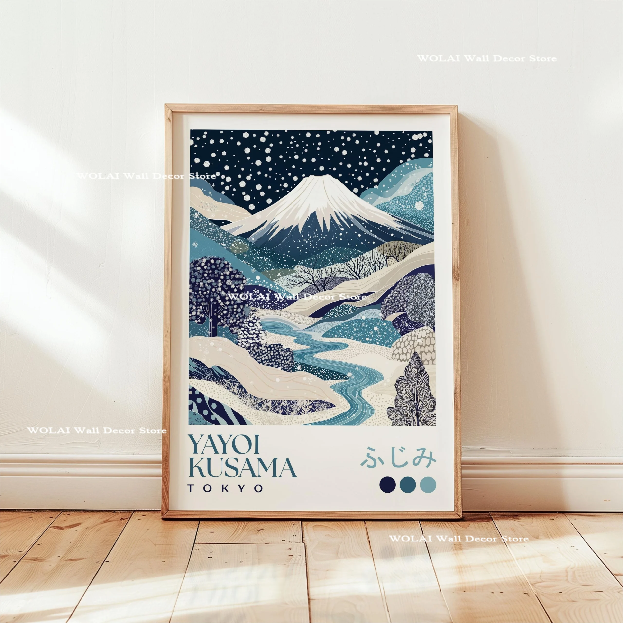 Plakat japoński Hokusai i koi Wzór 8