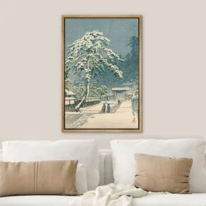 Japońska grafika Kawase Hasui Burgundia