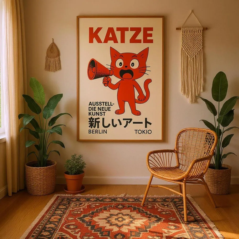 Plakat japoński Okinawa karpie koi Wzór 3
