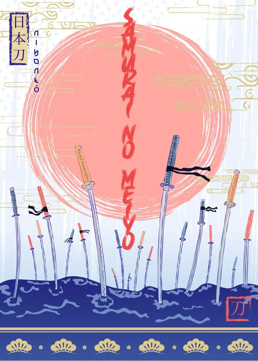 Plakat japoński krajobraz Fuji i ramen Wzór 7