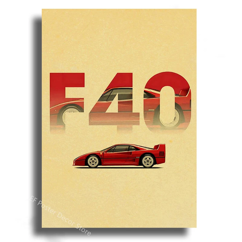 Plakat z japońskim samochodem JDM w stylu samurai Błękitny