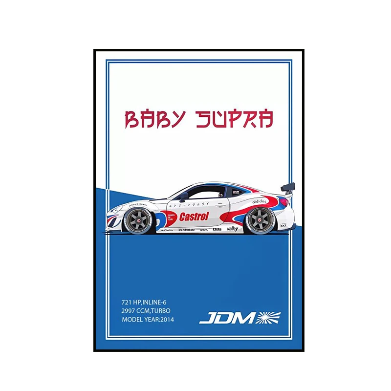 Plakat japoński samochód sportowy Wzór 1
