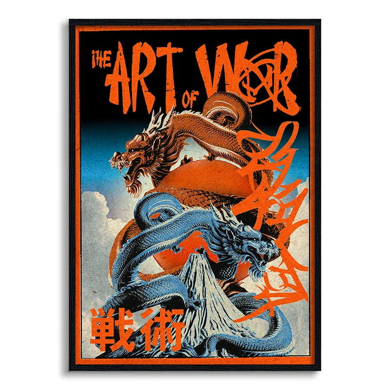 Japoński samuraj - plakat vintage Wzór 4