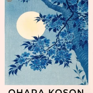 Plakat japoński vintage - Ohara Koson i Hokusai Wzór 1