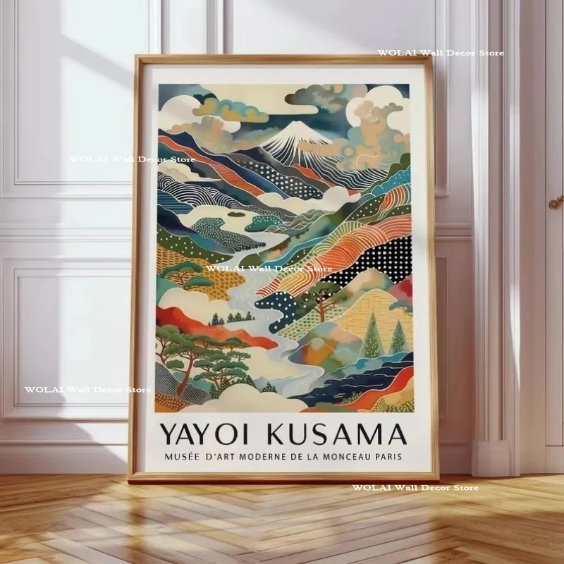 Wielka fala i koi - plakat w stylu japonskim Turkusowy
