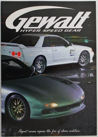 Japońskie auta JDM - plakat retro GTR Wzór 2