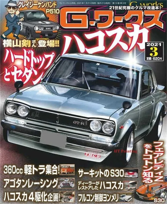 Plakat japońskie auta JDM w stylu retro lat 80. Wzór 12