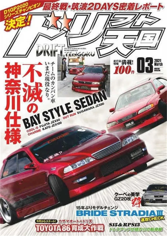 Plakat japońskie auta JDM w stylu retro lat 80. Wzór 1